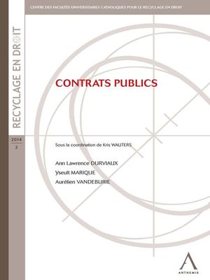 cover image of Contrats publics